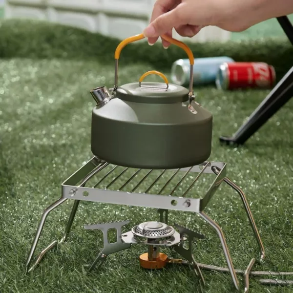Grille pliable acier inox pour feu – Cuisson facile en plein air – Solide, légère et ultra-compacte pour barbecue nomade