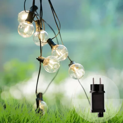 Guirlande extérieure ampoules effet vintage – Ambiance rétro chaleureuse pour jardin, terrasse ou soirée festive