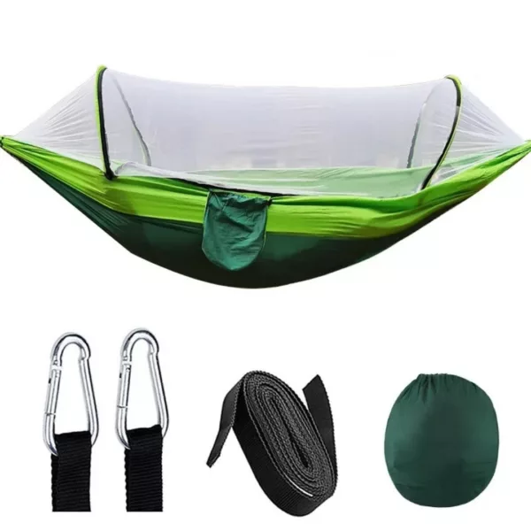 Hamac moustiquaire randonnée légère – Protection anti-insectes ultra légère pour bivouac confortable en plein air