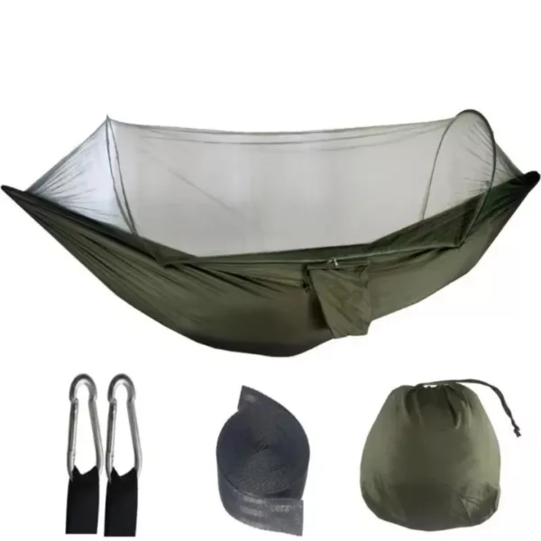 Hamac moustiquaire randonnée légère – Protection anti-insectes ultra légère pour bivouac confortable en plein air