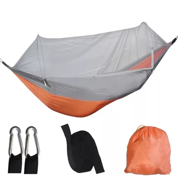 Hamac moustiquaire randonnée légère – Protection anti-insectes ultra légère pour bivouac confortable en plein air