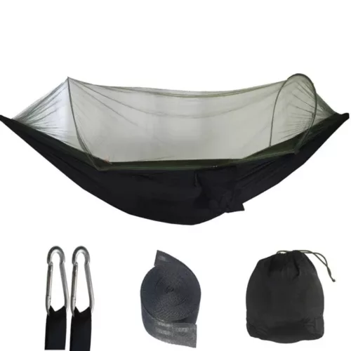 Hamac moustiquaire randonnée légère – Protection anti-insectes ultra légère pour bivouac confortable en plein air