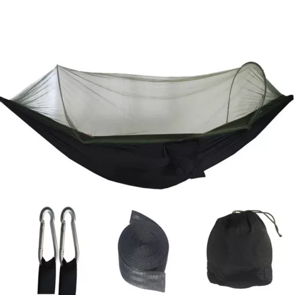 Hamac moustiquaire randonnée légère – Protection anti-insectes ultra légère pour bivouac confortable en plein air
