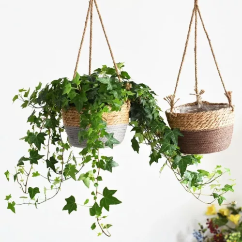 Jardinière suspendue en matériaux écologiques – Décorez vos espaces avec style tout en respectant la planète