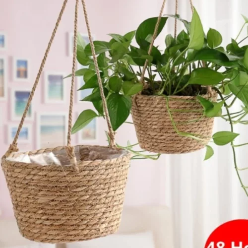 Jardinière suspendue en matériaux écologiques – Décorez vos espaces avec style tout en respectant la planète