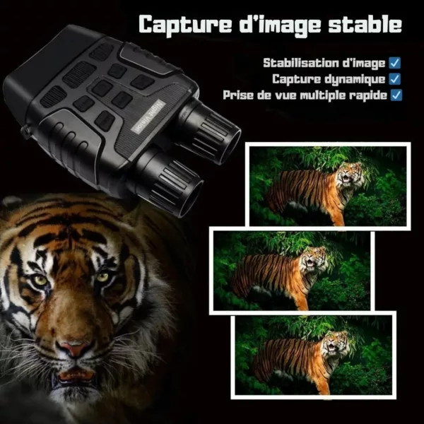Jumelles vision nocturne avec enregistreur intégré – Voyez dans l'obscurité et capturez chaque instant en HD