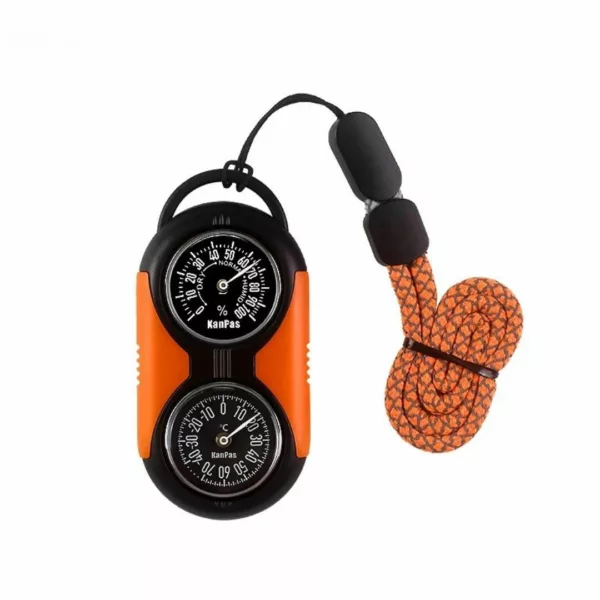 Kit de boussole thermomètre pour randonnée – Orientation fiable et température en un clin d’œil – Idéal survie et plein air