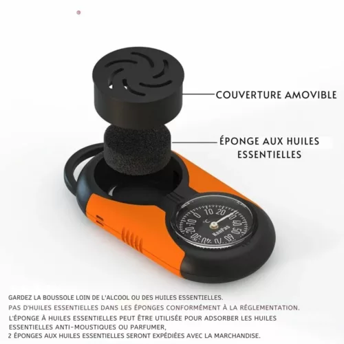 Kit de boussole thermomètre pour randonnée – Orientation fiable et température en un clin d’œil – Idéal survie et plein air