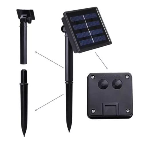 Lampe solaire extérieure avec capteur crépusculaire – Éclairage automatique éco, sans fil, idéal jardin et allée