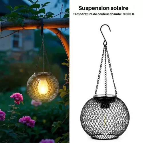 Lampe suspendue extérieure pour pergola – Ambiance chaleureuse et élégante pour vos soirées en plein air
