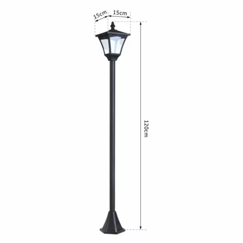 Lanterne extérieure sur pied pour jardin