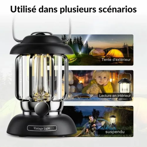 Lanternes extérieures rechargeables usb étanches – Éclairez vos nuits en plein air avec une lumière puissante et résistante à l’eau