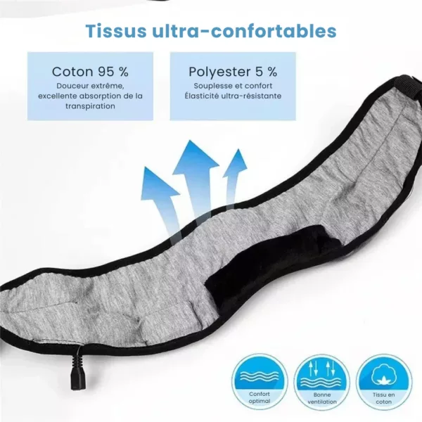 Masque de sommeil voyage avec bouchons d’oreilles – Repos total en avion, train ou hôtel – Sommeil profond garanti