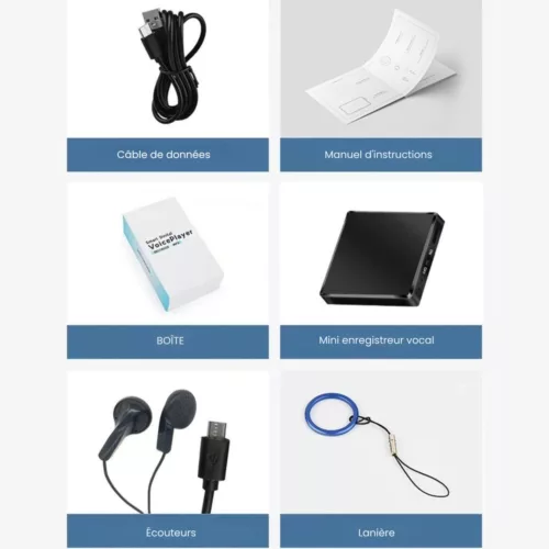 Mini enregistreur vocal autonome longue autonomie – Discret, compact et fiable pour capturer tous vos mémos sans interruption