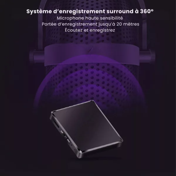 Mini enregistreur vocal autonome longue autonomie – Discret, compact et fiable pour capturer tous vos mémos sans interruption