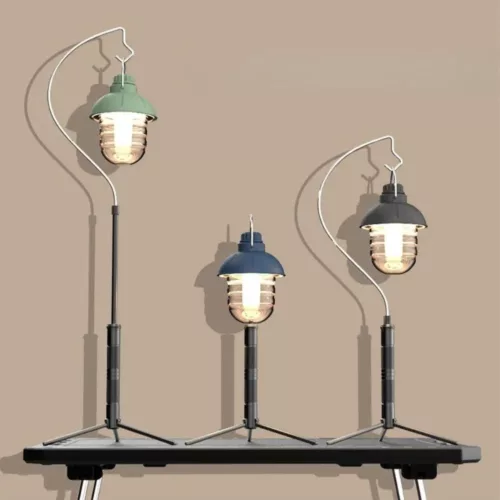 Mini trépied réglable lampe camping – Éclairage stable en plein air, léger et compact pour bivouac