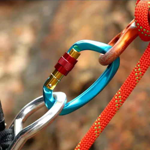 Mousquetons résistants pour randonnée – Ultra solides et légers pour sécurité en plein air – Lot idéal trek et aventure