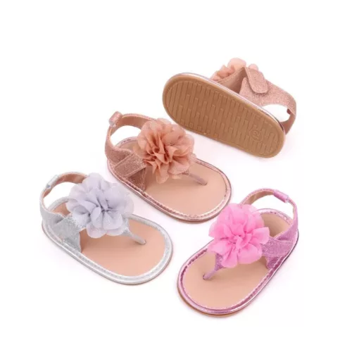 Nu-pieds fille fermeture scratch confort été – légers et respirants pour marcher sans douleur tout l'été