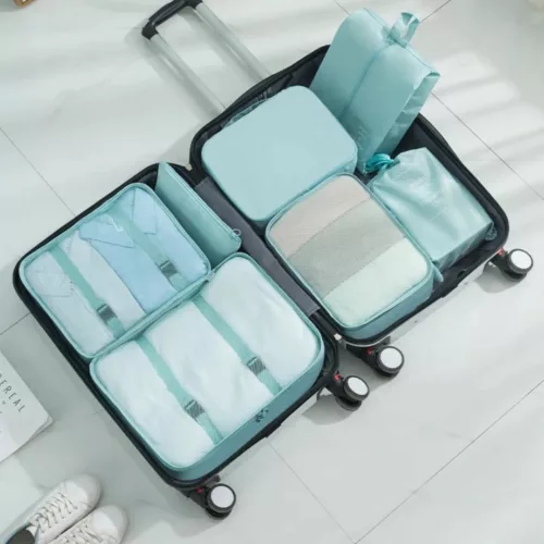 Organisateur valise avec compartiments vêtements compressibles – Gagnez de la place, voyagez léger et organisé