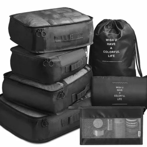 Organisateur valise avec compartiments vêtements compressibles – Gagnez de la place, voyagez léger et organisé