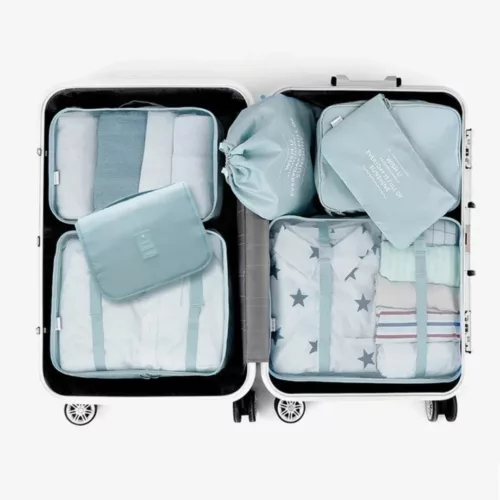 Organisateur valise avec compartiments vêtements compressibles – Gagnez de la place, voyagez léger et organisé