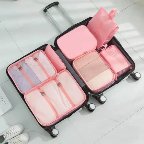Organisateur valise avec compartiments vêtements compressibles – Gagnez de la place, voyagez léger et organisé