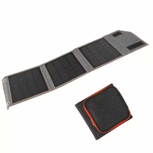Panneau solaire pliable pour bivouac – Recharge rapide en plein air, léger et compact pour vos aventures
