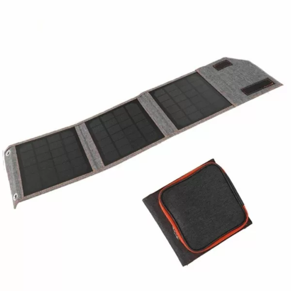 Panneau solaire pliable pour bivouac – Recharge rapide en plein air, léger et compact pour vos aventures