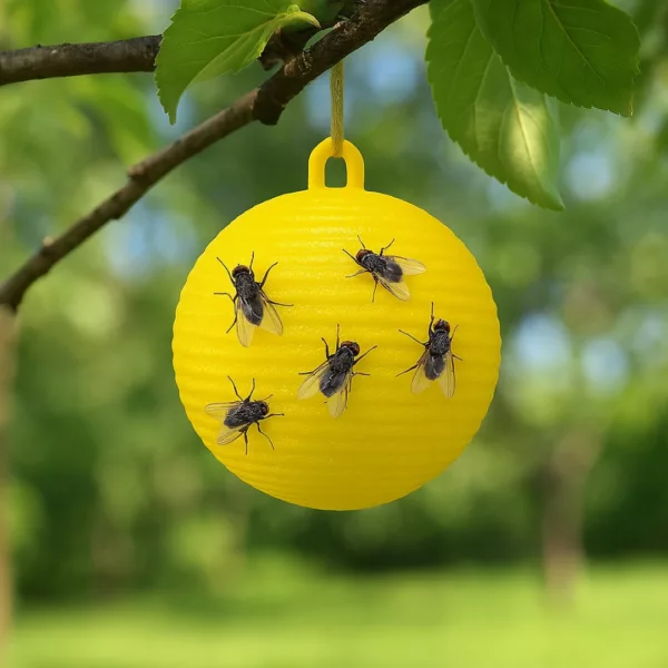Piège à mouches écologique pour terrasse – Stop aux nuisibles sans produits chimiques – Efficace, réutilisable et sans odeur