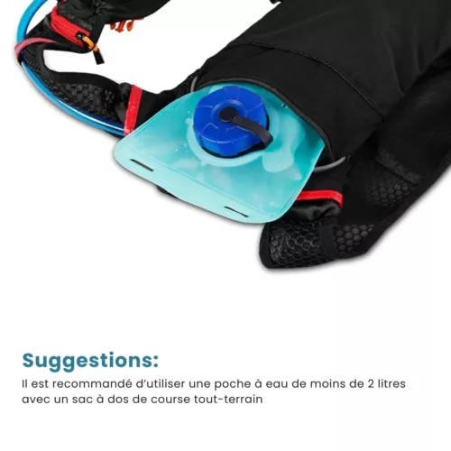 Poche à eau avec tuyau randonnée – Hydratation facile et mains libres pour longues marches et treks