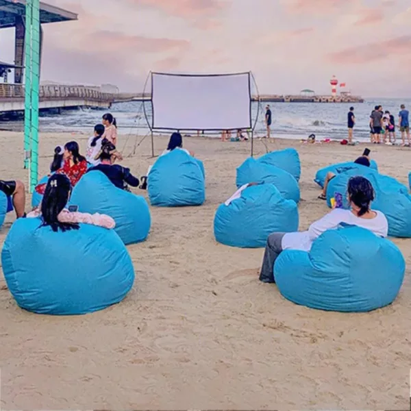 Pouf extérieur imperméable pour jardin – Confort XXL et design résistant pour vos moments détente en plein air