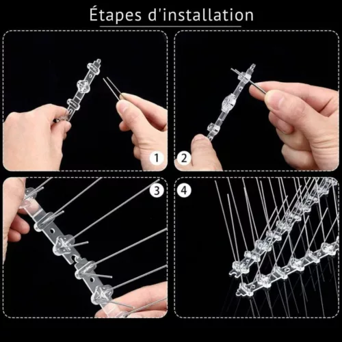 Protection anti oiseaux pour balcon filaire – Barrière discrète et efficace contre pigeons et nuisibles – Facile à installer