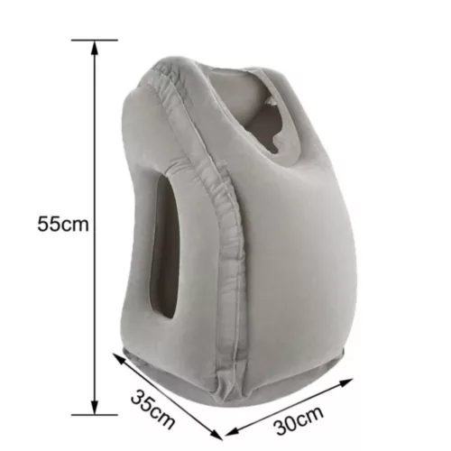 Repose tête gonflable pour siège avion – Voyagez confortablement sans douleur cervicale – Compact et facile à transporter