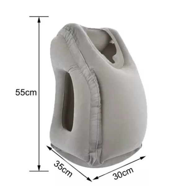 Repose tête gonflable pour siège avion – Voyagez confortablement sans douleur cervicale – Compact et facile à transporter