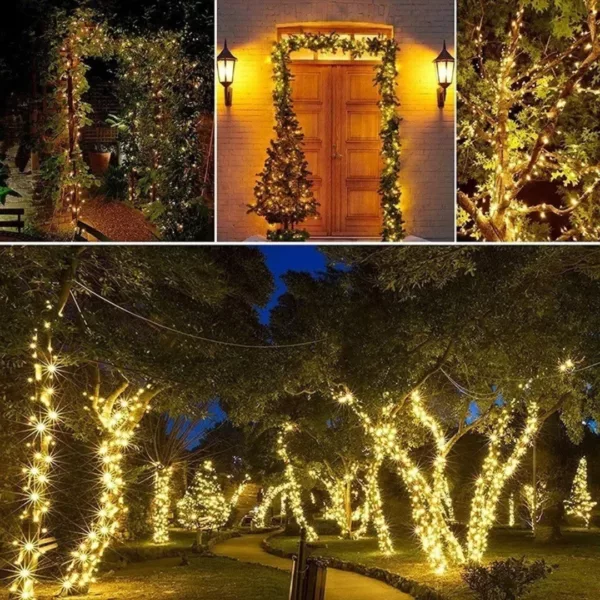 Rideau lumineux batterie pour décoration extérieure