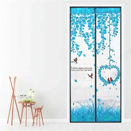 Rideau magnétique anti mouches pour porte – Protection efficace, ouverture mains libres, été sans insectes