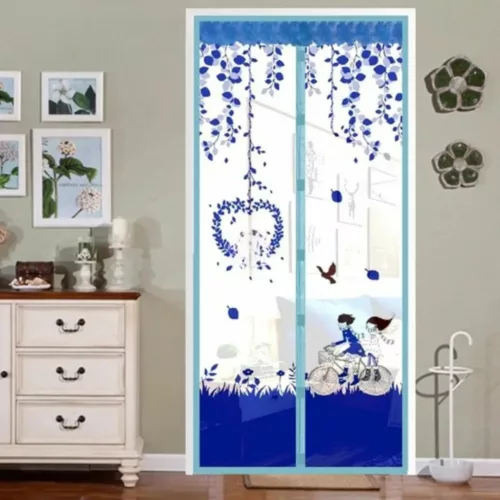 Rideau magnétique anti mouches pour porte – Protection efficace, ouverture mains libres, été sans insectes