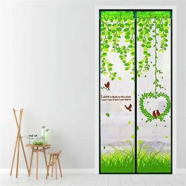 Rideau magnétique anti mouches pour porte – Protection efficace, ouverture mains libres, été sans insectes