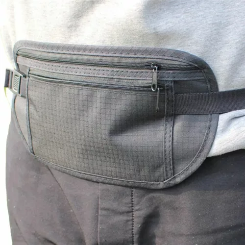 Sac ceinture banane antivol voyage discret – Gardez vos objets en sécurité partout – Léger, confortable, invisible sous les vêtements