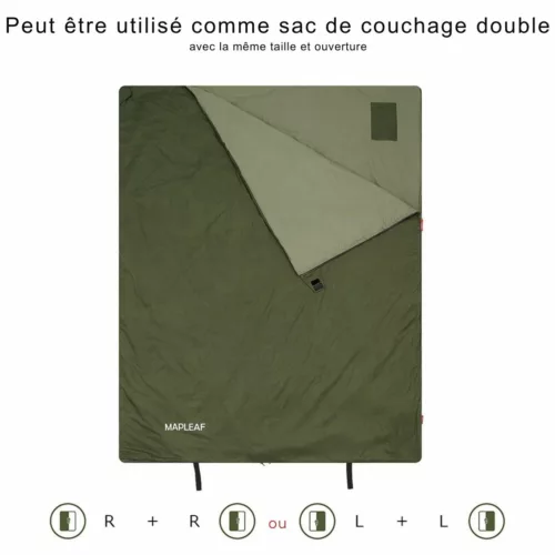 Sac de couchage compressible randonnée été – Ultra léger et compact pour nuits confortables en pleine nature