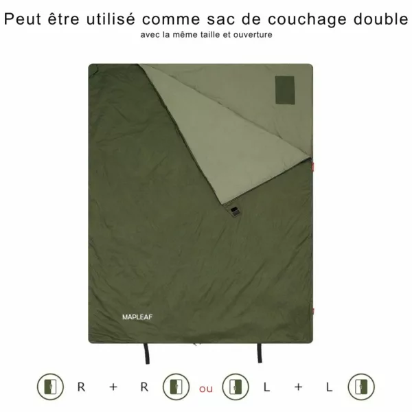 Sac de couchage compressible randonnée été – Ultra léger et compact pour nuits confortables en pleine nature