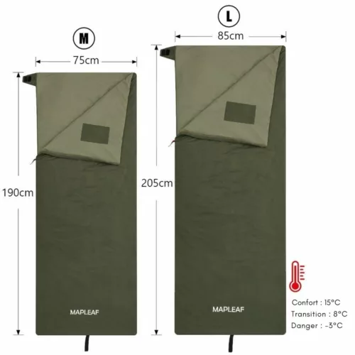 Sac de couchage compressible randonnée été – Ultra léger et compact pour nuits confortables en pleine nature