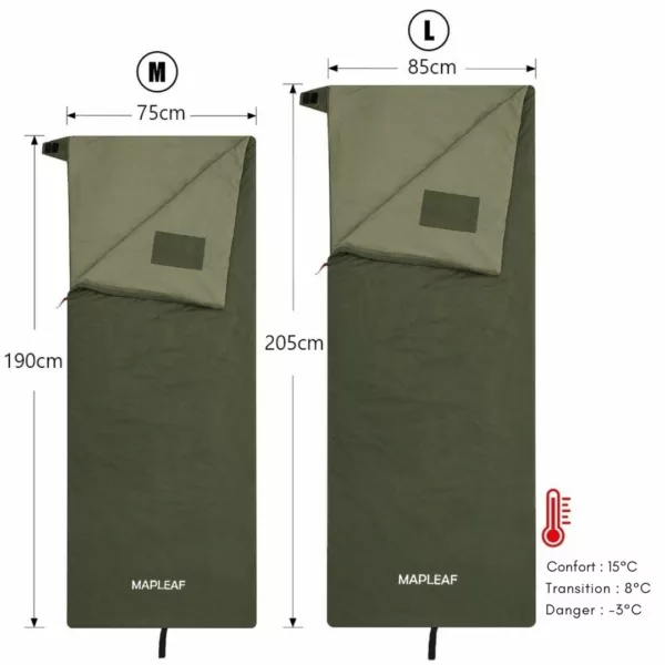 Sac de couchage compressible randonnée été – Ultra léger et compact pour nuits confortables en pleine nature