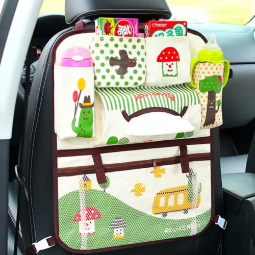 Sac de rangement siège avant voiture enfant – Gardez jouets et goûters à portée de main, voyagez sereinement