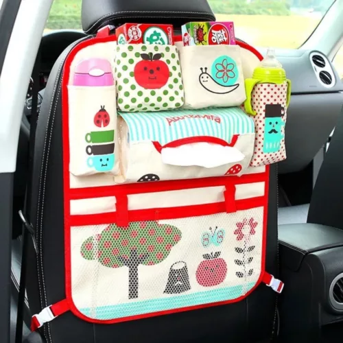 Sac de rangement siège avant voiture enfant – Gardez jouets et goûters à portée de main, voyagez sereinement