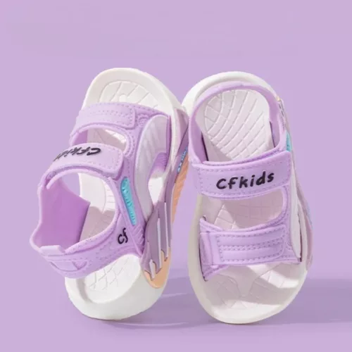 Sandales à scratch pour enfant pieds larges – confort optimal été – faciles à enfiler, idéales pour jeux extérieurs
