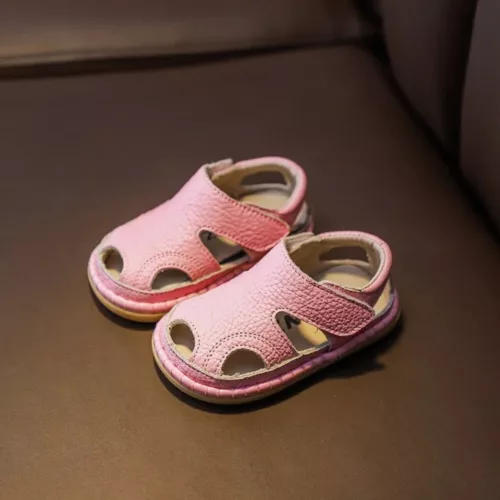 Sandales en cuir souple pour bébé