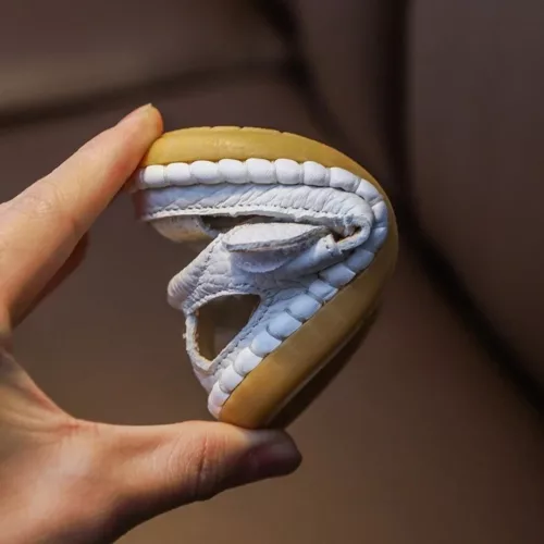 Sandales en cuir souple pour bébé