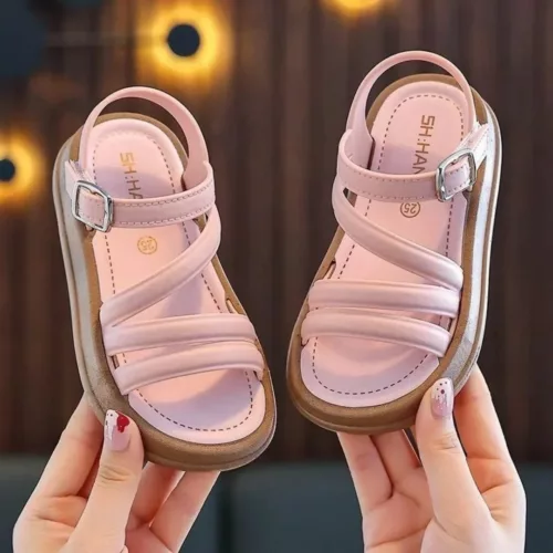 Sandales fille multibrides confort anti-transpiration – légères et respirantes pour l’été – maintien parfait & pieds au sec