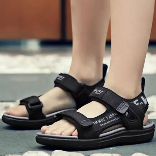 Sandales garçon semelle épaisse pour plage – confort anti-chocs, parfaites pour courir et jouer l’été